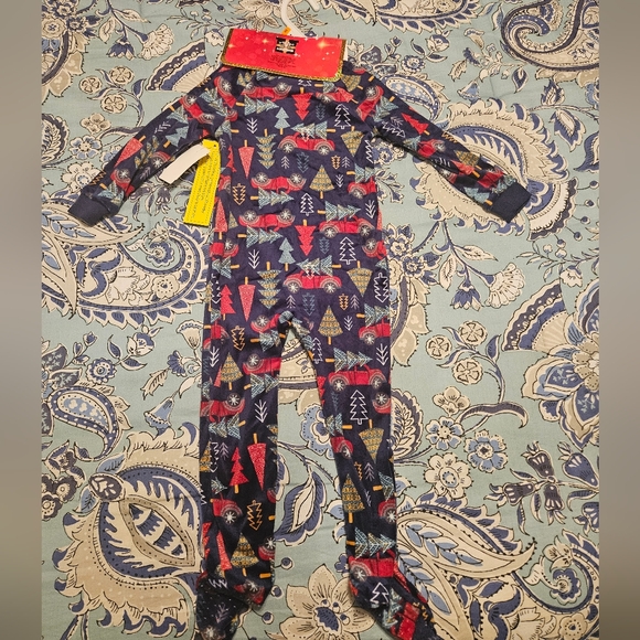 Christmas Velour Footed Pajamas, Size 24 months - Picture 2 of 5